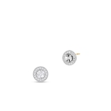 Kolczyki złote kółka z cyrkoniami