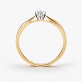 Pierścionek zaręczynowy złoty Romantyczny