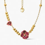 Naszyjnik srebrny Kwiaty Nocy Bratki