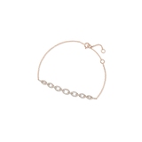 Bransoletka różowe złoto z brylantami