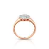 Pierścionek złoty z diamentami