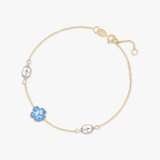 Bransoleta złota z perłą