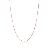 Łańcuszek różowe złoto singapur