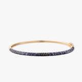 Bransoletka złota Kwiaty Nocy Czarny Irys