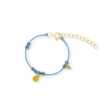 Bransoleta sznurkowa z motywem cytrynki