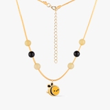 Naszyjnik sznurkowy z pszczółką