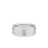 Obrączka złota z brylantem RIVA