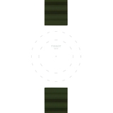 Silikonowy khaki pasek Tissot 22 mm