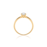 Pierścionek zaręczynowy złoty Szczęśliwy