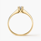 Pierścionek zaręczynowy złoty Jedyny