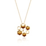 Wisiorek srebrny z bursztynem Miodowa