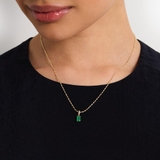 Wisiorek złoty ze szmaragdem TRIO