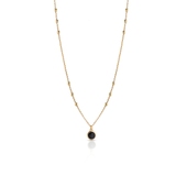 Naszyjnik srebrny pozłacany z kulkami