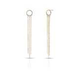 Kolczyki złote z cyrkoniami