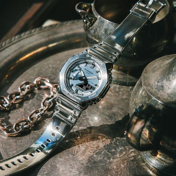 ZEGAREK G-SHOCK G-STEEL GM-2100 FINE METALLIC SERIES