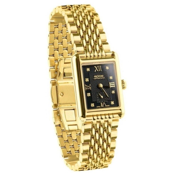 ZEGAREK EPOS QUARTZ LADY SQUARE DIAMONDS