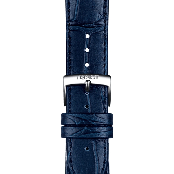 Tissot niebieski pasek skórzany 20 mm