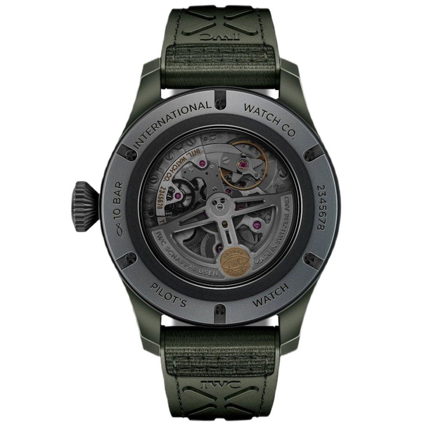 ZEGAREK IWC SCHAFFHAUSEN PILOT'S TIMEZONER TOP GUN WOODLAND