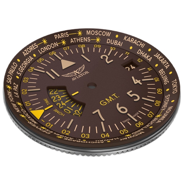 ZEGAREK AVIATOR AIRACOBRA GMT