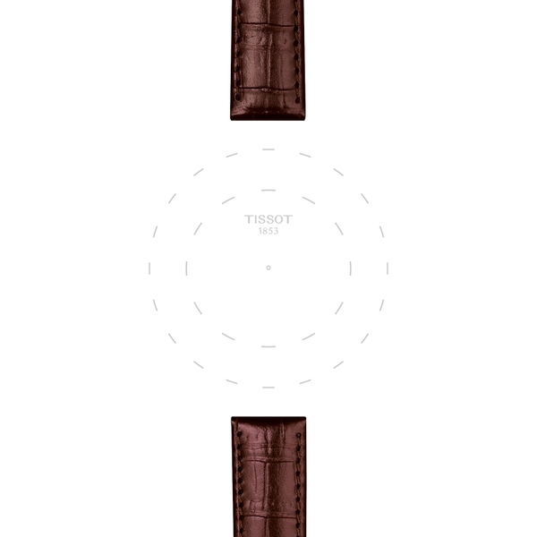 Tissot brązowy pasek skórzany 15 mm