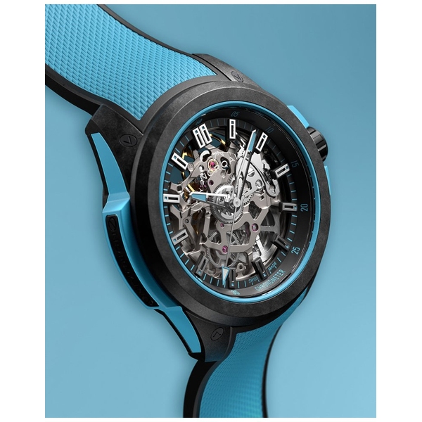 ZEGAREK NORQAIN WILD ONE SKELETON SKY BLUE