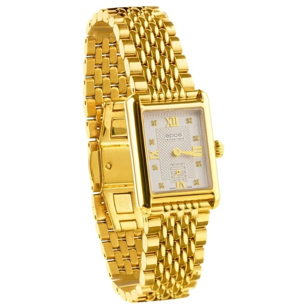 ZEGAREK EPOS QUARTZ LADY SQUARE DIAMONDS