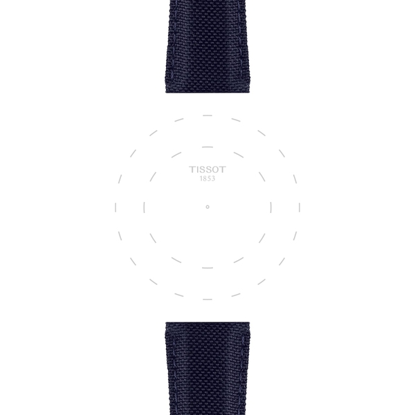 Tissot ciemnogranatowy pasek materiałowy 21 mm