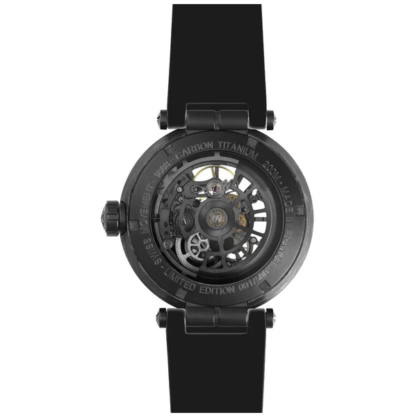 ZEGAREK HERBELIN NEWPORT CARBON TITANIUM AUTOMATIC SKELETON