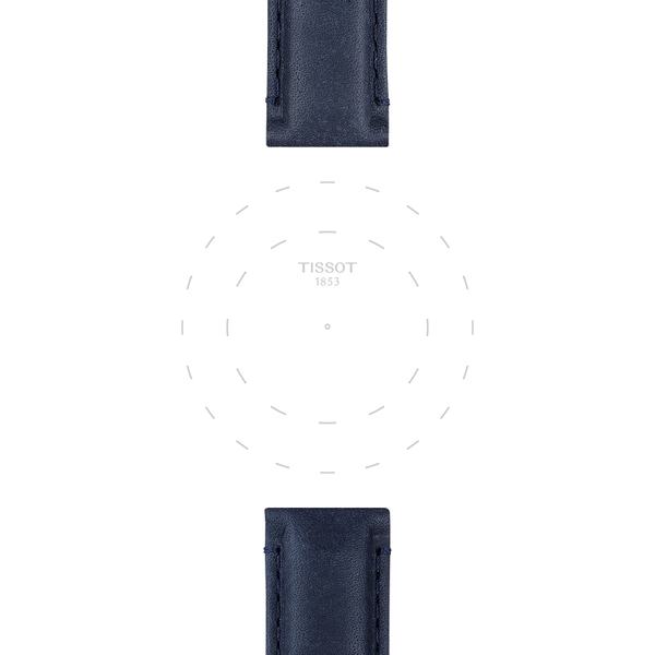 Tissot niebieski pasek skórzany 20 mm