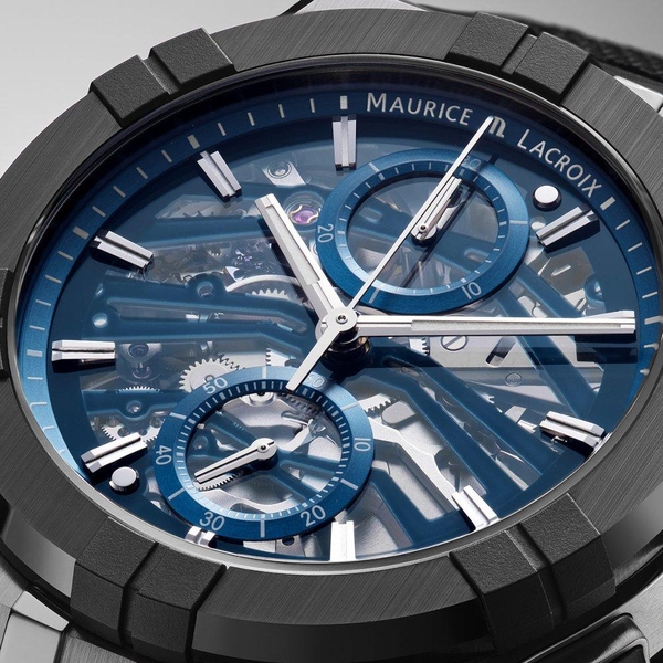 ZEGAREK MAURICE LACROIX AIKONIC AUTOMATIC CHRONOGRAPH SKELETON