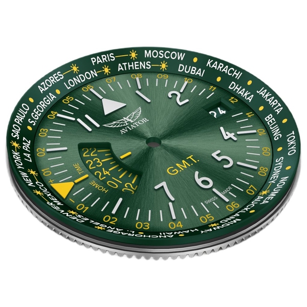 ZEGAREK AVIATOR AIRACOBRA GMT
