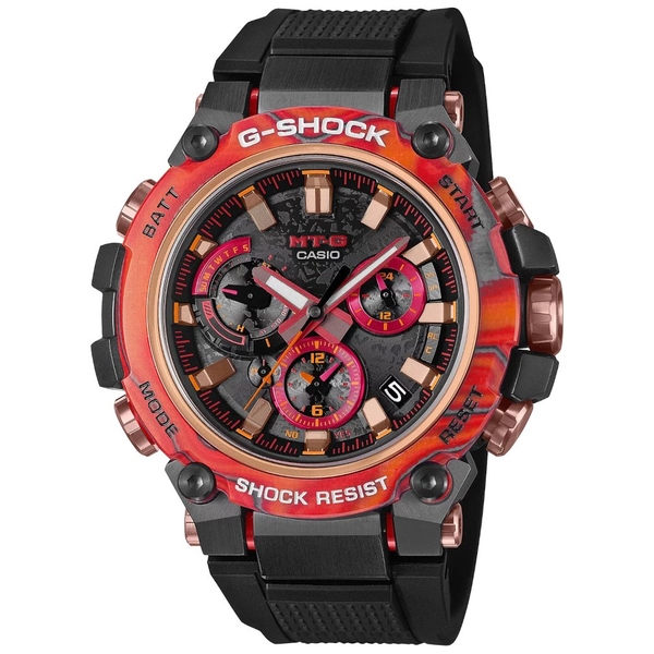 ZEGAREK G-SHOCK MT-G MTG-B3000 SERIES 40TH ANNIVERSARY FLARE RED