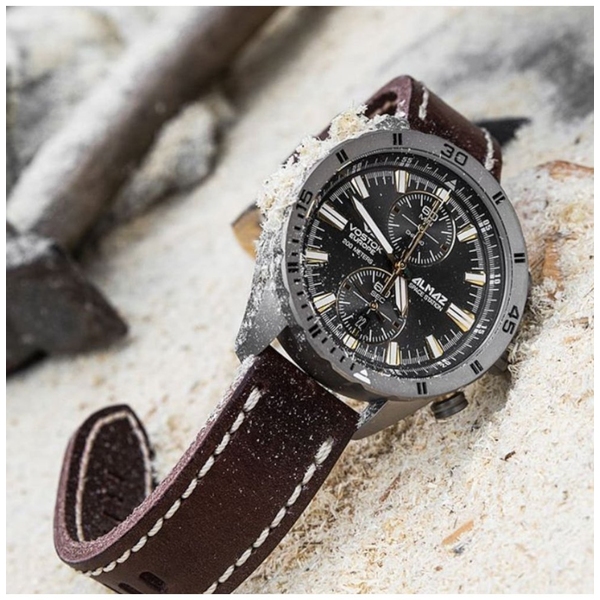 ZEGAREK VOSTOK EUROPE ALMAZ SPACE STATION CHRONO TITAN