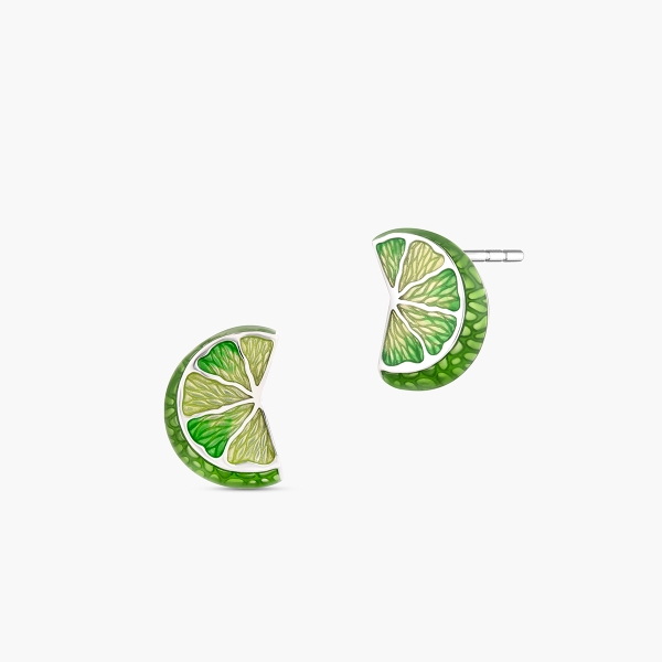 Kolczyki srebrne Kwiaty Nocy Limonki