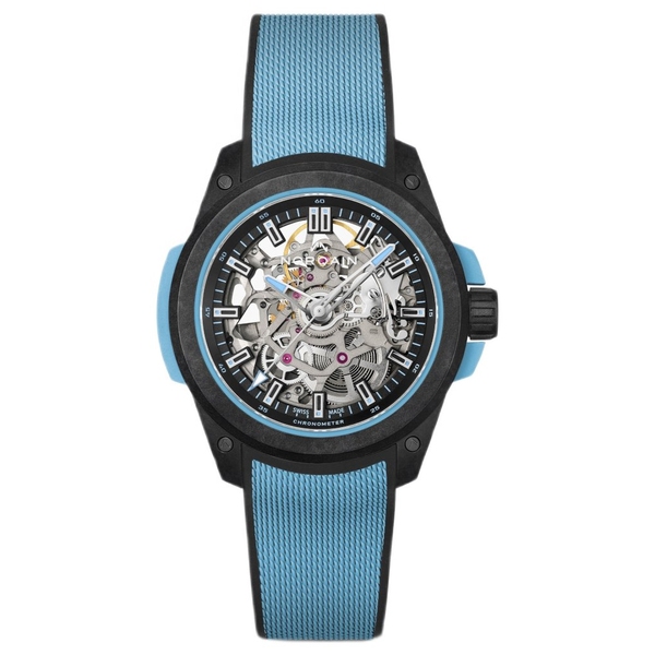 ZEGAREK NORQAIN WILD ONE SKELETON SKY BLUE