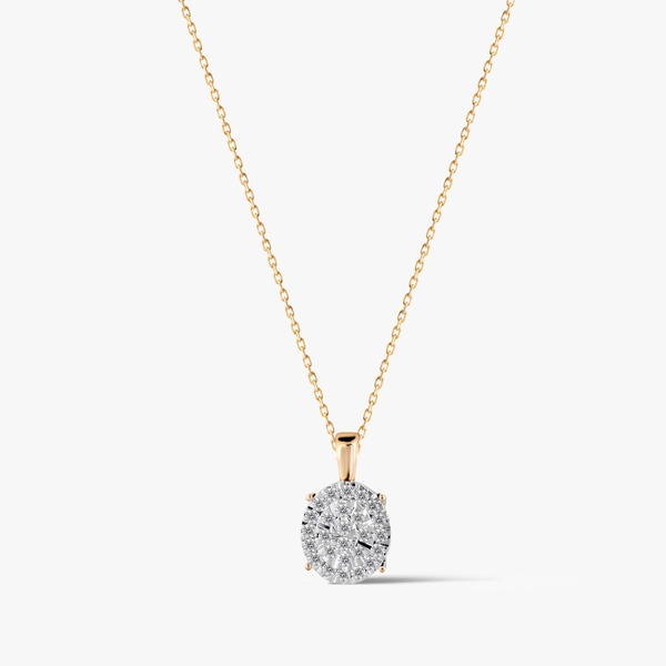 Wisiorek złoty z diamentami