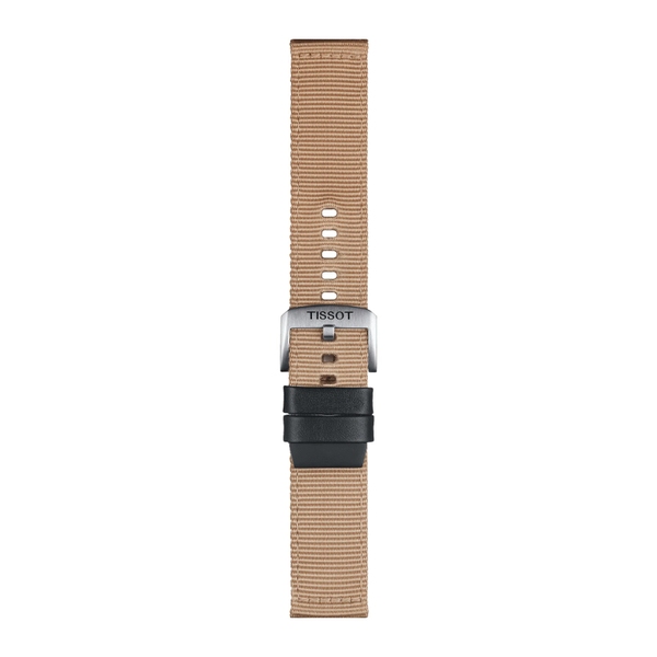 Tissot beżowy pasek materiałowy 22 mm
