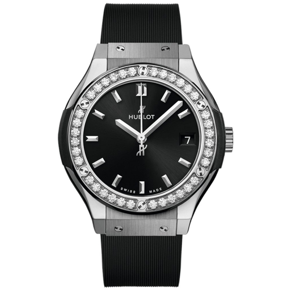 ZEGAREK HUBLOT CLASSIC FUSION TITANIUM DIAMONDS