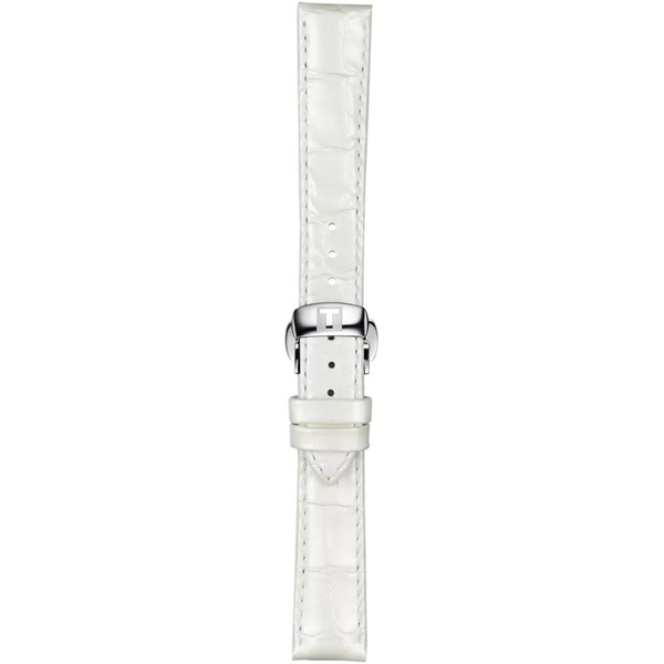 Skórzany biały pasek Tissot 16 mm