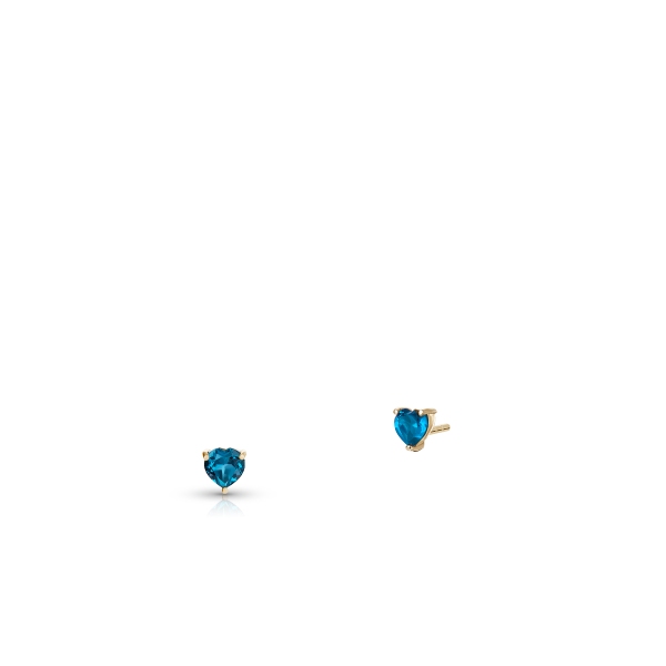 Kolczyki złote topaz london blue
