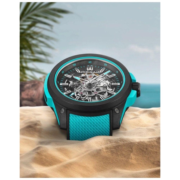 ZEGAREK NORQAIN WILD ONE SKELETON TURQUOISE
