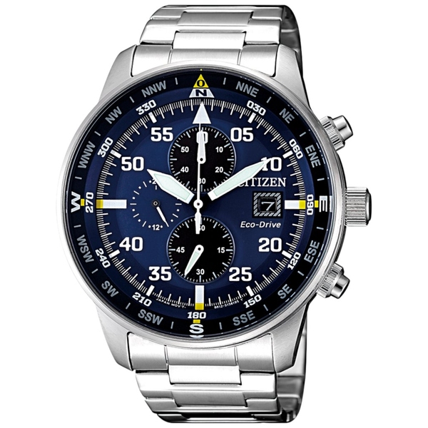 ZEGAREK CITIZEN ECO-DRIVE MILITARY CHRONOGRAPH