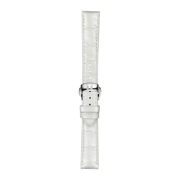 Tissot biały pasek skórzany 16 mm