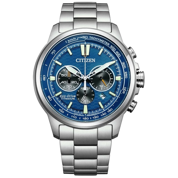 ZEGAREK CITIZEN ECO-DRIVE SUPER TITANIUM MOTOR CHRONOGRAPH
