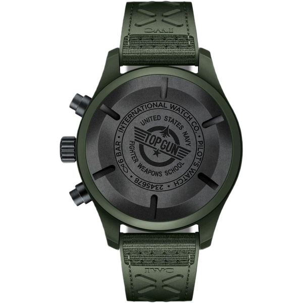 ZEGAREK IWC SCHAFFHAUSEN PILOT'S CHRONOGRAPH TOP GUN WOODLAND