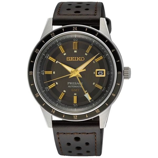 ZEGAREK SEIKO Presage Automatic GMT Fume Style 60s