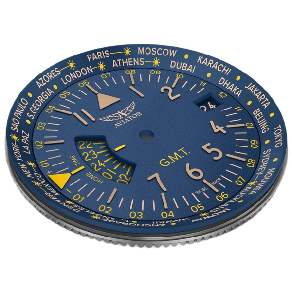 ZEGAREK AVIATOR AIRACOBRA GMT