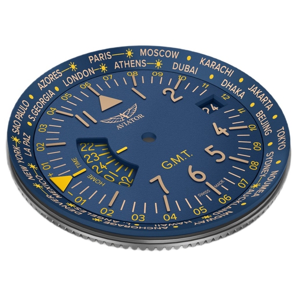 ZEGAREK AVIATOR AIRACOBRA GMT