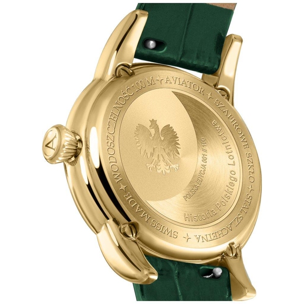 ZEGAREK AVIATOR DOUGLAS MOONFLIGHT DIAMOND POLISH EDITION