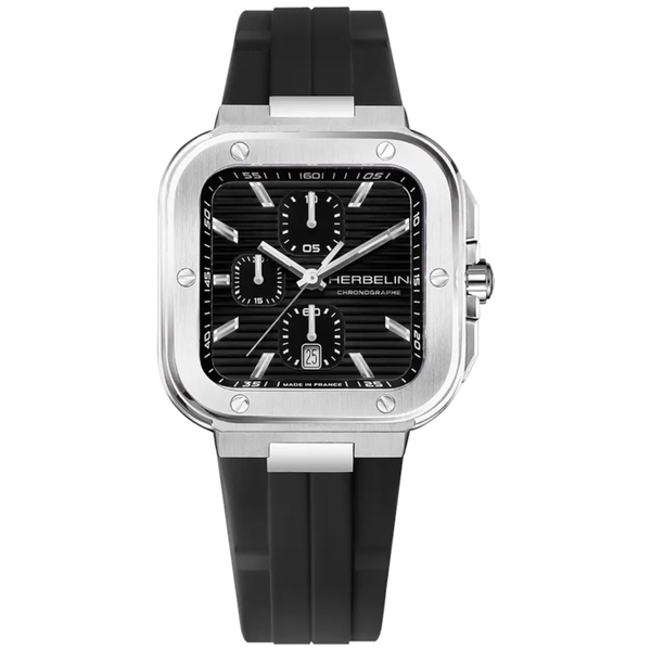 ZEGAREK HERBELIN CAP CAMARAT SQUARE CHRONOGRAPH